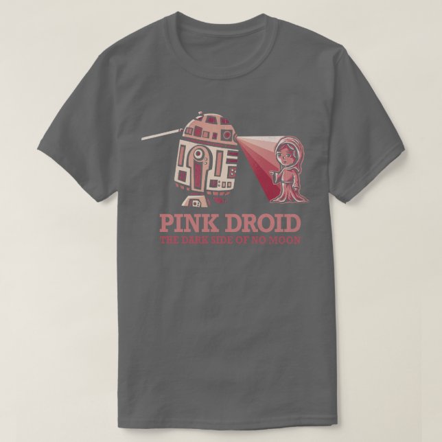 Camiseta Droid Rosa (Frente do Design)