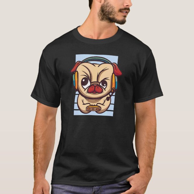 Camiseta Droller Jogos Mops Vídeo Game Videogame (Frente)