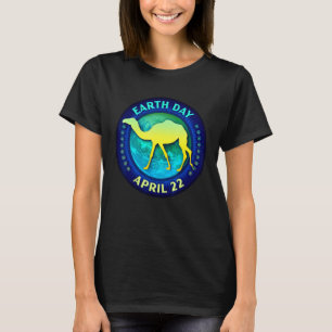 Camiseta Dromedary Camel Earth Day 50º aniversário