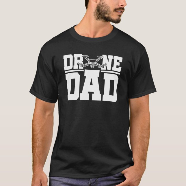 Camiseta Drone Dad Graphic Drone Flying Quadcopter Pilot RC (Frente)