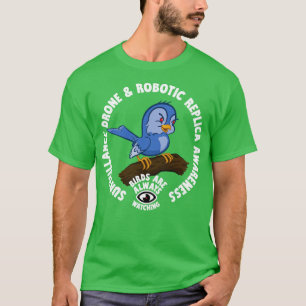 Camiseta Drone de Vigilância e Consciência Robótica da Répl