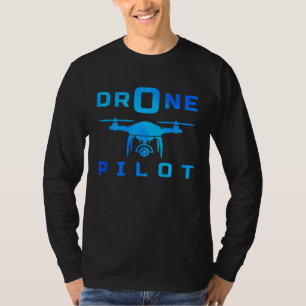 Camiseta Drone Gráfico Retro Voador Quadricóptero Piloto RC