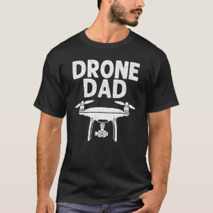 Camiseta Drone Para Piloto Da Câmera De Drone Do Vovô Pai