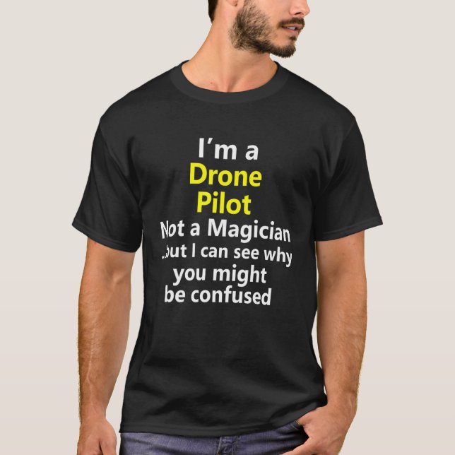 Camiseta Drone Pilot Operator Unmanned Vehicle Job Career O (Frente)