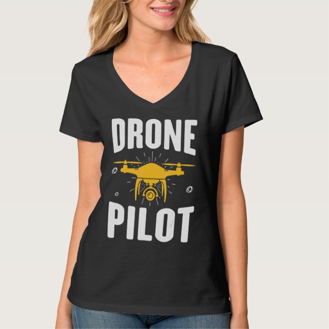 Camiseta Drone Test Pilot Quadcopter (Frente)