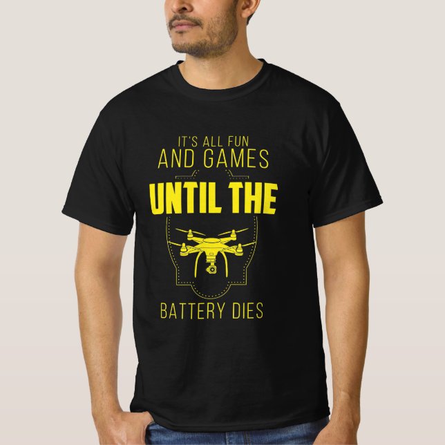 Camiseta Drone Voador É Meu Jogo (Frente)