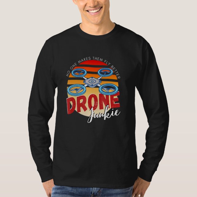 Camiseta Drone Voando Com Licença De Drone (Frente)