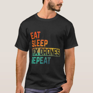 Camiseta Drones Comem Suspensão Repetir Aquarela