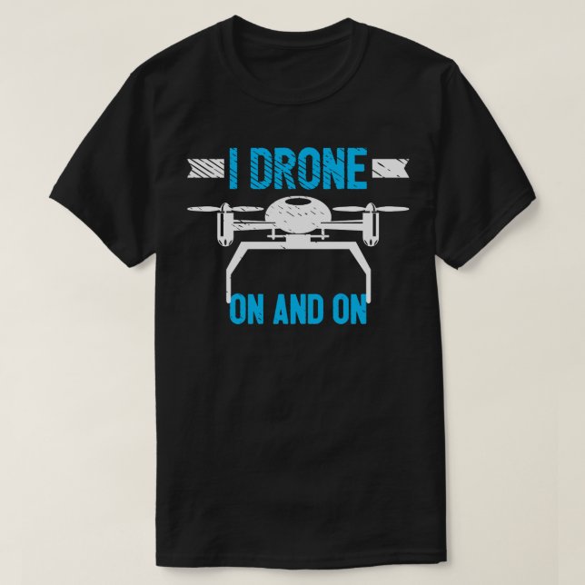 Camiseta Drones Pilotos Drones Pilotos Drones Pilotos Drone (Frente do Design)