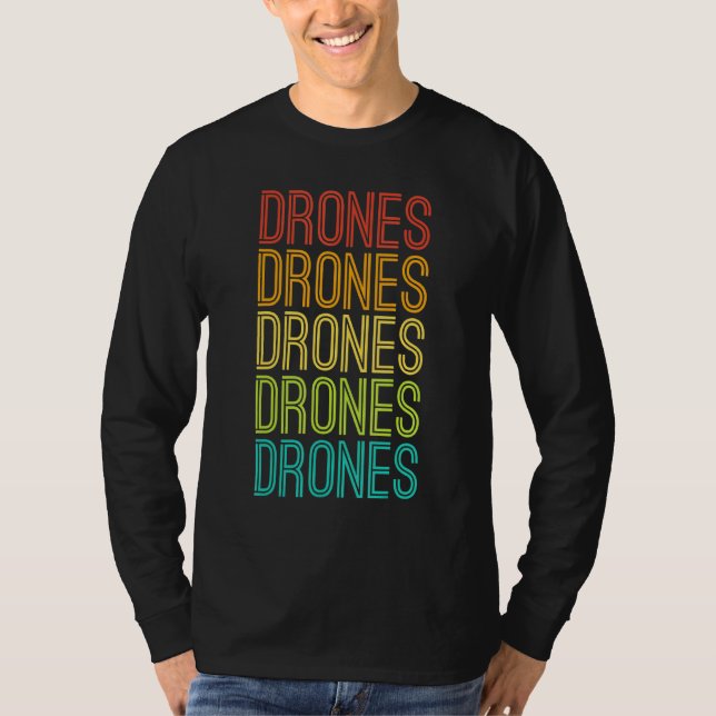 Camiseta Drones Retroativos legal Vintage (Frente)