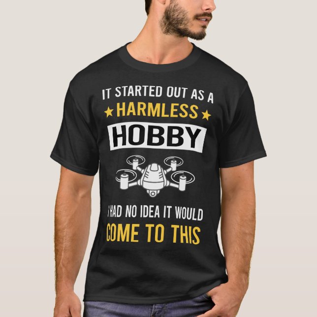 Camiseta Drones voadores de hobby sem calor (Frente)