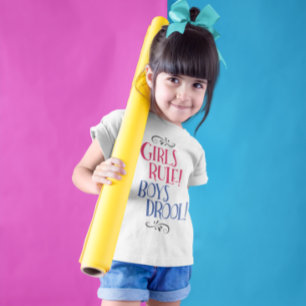 Camiseta Drool dos meninos da regra das meninas! T-shirt
