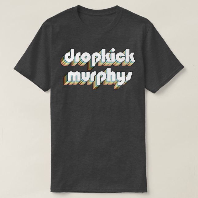 Camiseta Dropchut Murphys Retro Rainbow Typografia Rua Desb (Frente do Design)