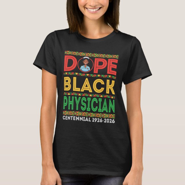 Camiseta Drug Black Physician Centennial 1926 2026 Black Hi (Frente)
