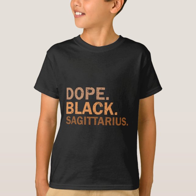 Camiseta Drug Black Sagittarius Melanin African Zodiac Sagi (Frente)