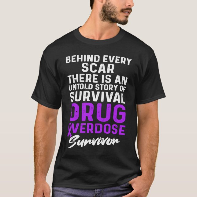 Camiseta Drug Overdose Awareness Warrior Survivor (Frente)
