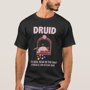 Camiseta Druida Eu Sou Um Urso Real Na Luta Não É Um Ca