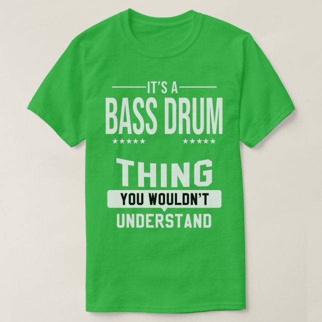 Camiseta Drum Drummer Drummer Drumming Musicais (Frente do Design)
