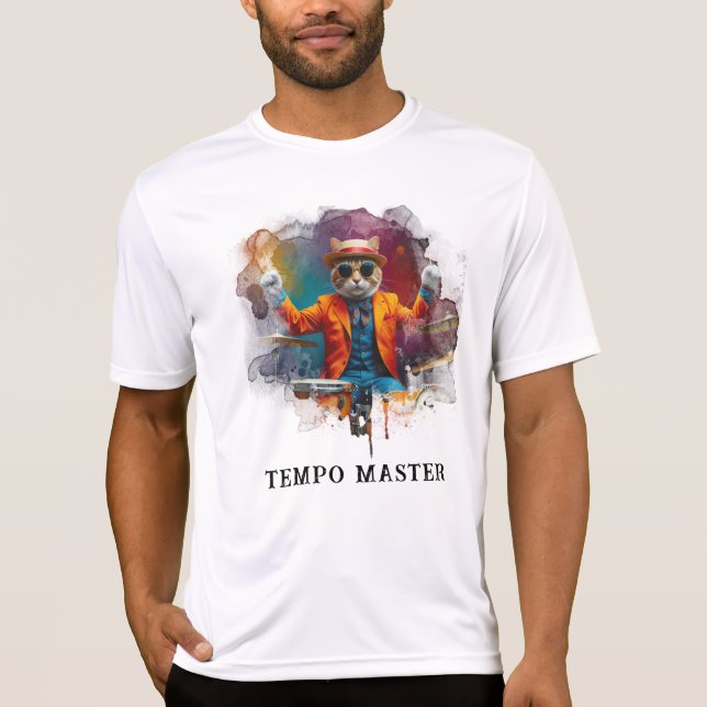 Camiseta *~* DRUM Player Legal Cat AP91 Percussionista (Frente)