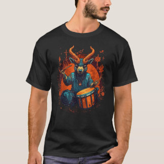 Camiseta Drum Sticks Goat Drummer Kit
