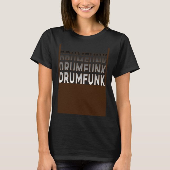 Camiseta Drumfunk  Drum Bass DNB DrumNBass Junglist (Frente)