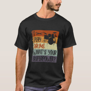 Camiseta Druming Lessons Drum Beater Box Drumming Acc