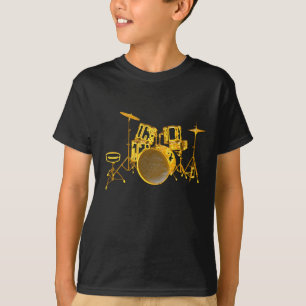 Camiseta Drumkit - amarelo