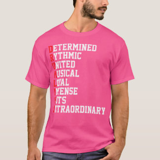 Camiseta Drumline de Tambores de Banda Marcado