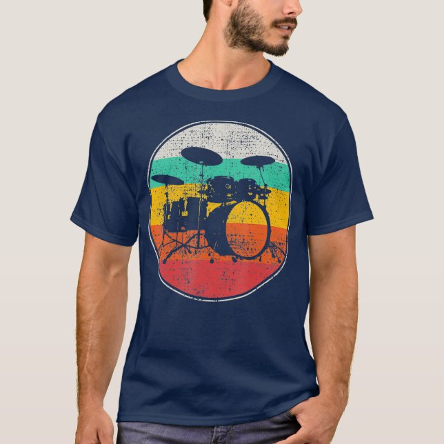 Camiseta Drummer Banda Drummer Vintage (Frente)