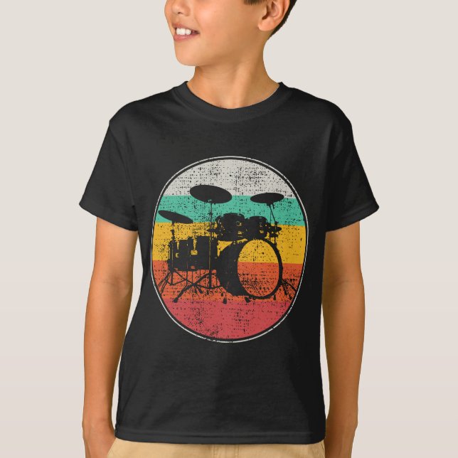 Camiseta Drummer Banda Drummer Vintage (Frente)