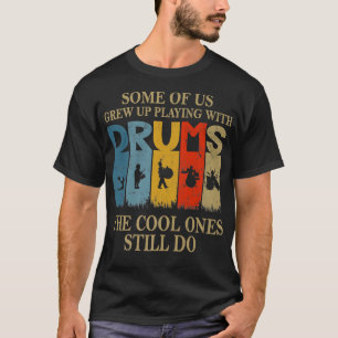 Camiseta Drummer, Belo Design gráfico de tambores