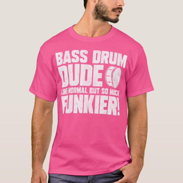 Camiseta Drummer da Banda de Marcha do Bass Drum (Frente)