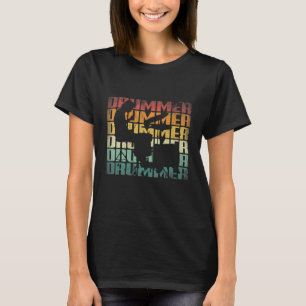Camiseta Drummer De Tambores De Instrumentos De Persão