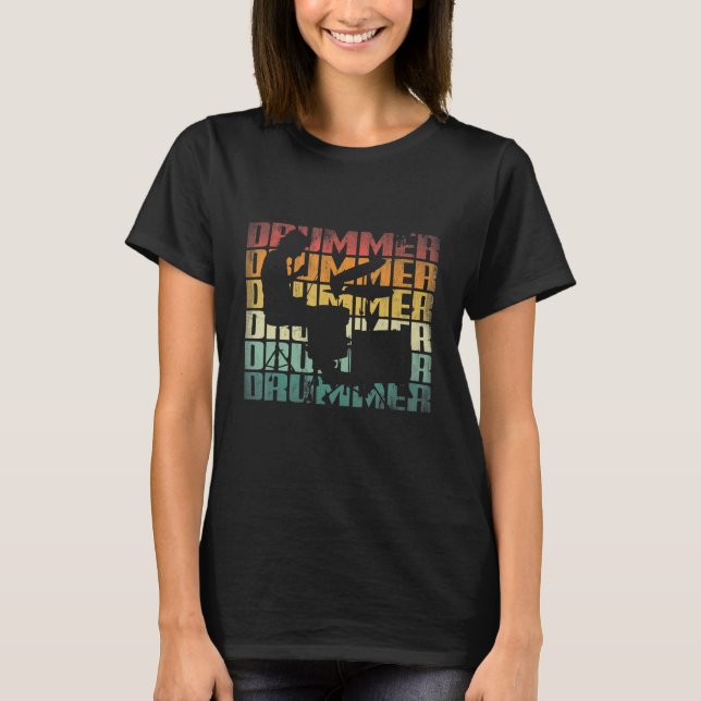 Camiseta Drummer De Tambores De Instrumentos De Persão (Frente)