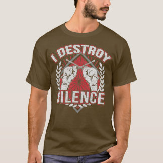 Camiseta Drummer Destroça Silêncio Engraçado 1
