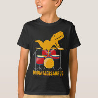 Drummer Dinossauro Legal Répteis Tambor Musical Lo