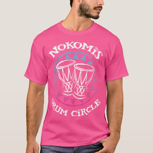 Camiseta Drummer do Círculo do Tambor Nokomis Florida (Frente)