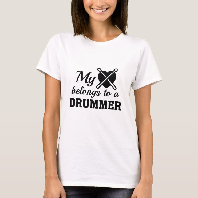 Camiseta Drummer do Coração Pertence (Frente)