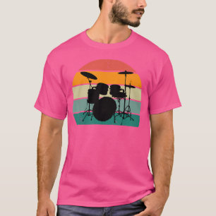 Camiseta Drummer Drum Drumsticks Música alta Drummer