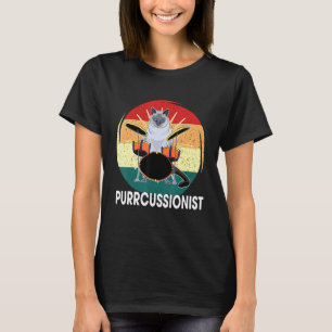 Camiseta Drummer Drummer De Persão Dizendo Que Eu Gato
