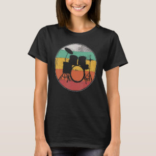 Camiseta Drummer Drummer Drums Retro Vintage