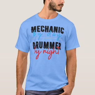 Camiseta Drummer Drummer Oferece Música Mecânica