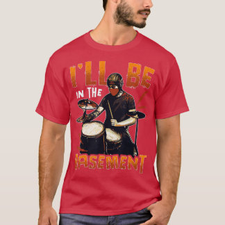 Camiseta Drummer Drummer s para Conjunto de Tambor de Tambo