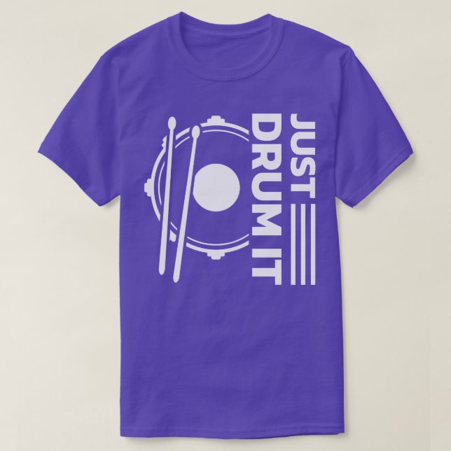 Camiseta Drummer Drumsticks Musical Outfit 13 (Frente do Design)