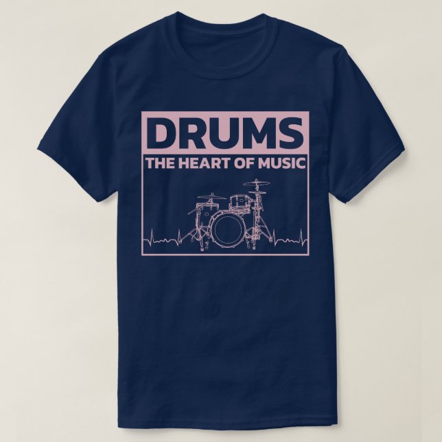Camiseta Drummer Drumsticks Musical Outfit 4 (Frente do Design)