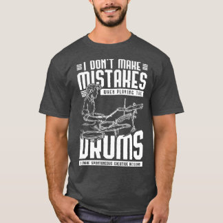 Camiseta Drummer Engraçado Citação Drumsticks Música Drums