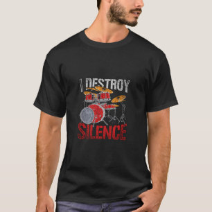 Camiseta Drummer Engraçado Percussion Músico Presente Tambo