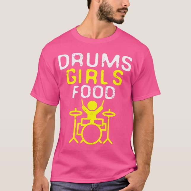 Camiseta Drummer Engraçado Presente Legal Tambor de Banda d (Frente)