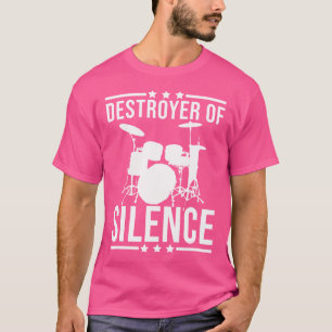 Camiseta Drummer Eu Destruo O Destruidor Do Silêncio Dru