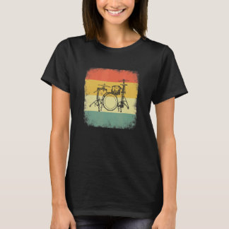 Camiseta Drummer evolution, Drumset, design for musicians_2